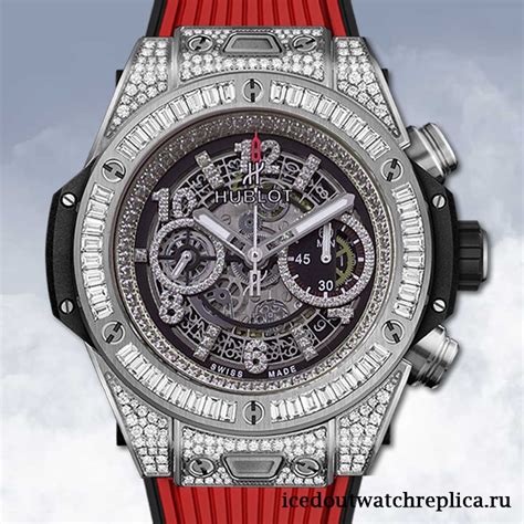 fake iced out hublot|iced out watch real.